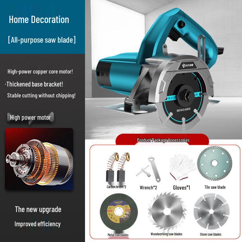 Hochleistungs-Multifunktions-Handtrennschleifer für Fliesen, Stein und Holz