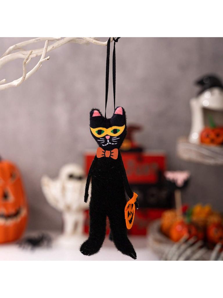 Halloween Hängeanhänger Kürbis Schwarze Katze Geist Totenkopf Horrorpuppe Ornament Außen Heimparty Halloween Dekoration