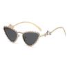 Cat Eye Sunglasses For Women With Diamond Embellishments Uv400 Sun Protection Fashion Accessory