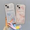 Butterfly Card Holder Pocket With Lanyard Case For Samsung Galaxy S25 Edge S23 S24 S25 Ultra S22 S21 Plus S20 FE Cover Cute Soft