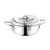 304/201# Stainless Steel Tempura Fryer with Oil Temperature Display & Filtering Lid
