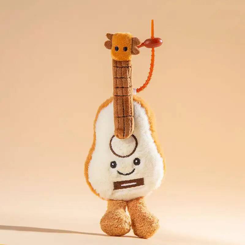 15cm Kreatives Musikinstrument Lebensmittel Sport Serie Rucksack Anhänger Schlüsselanhänger Gefülltes Plüschtier Puppe Cartoon Anime Geschenk Puppe 15cm