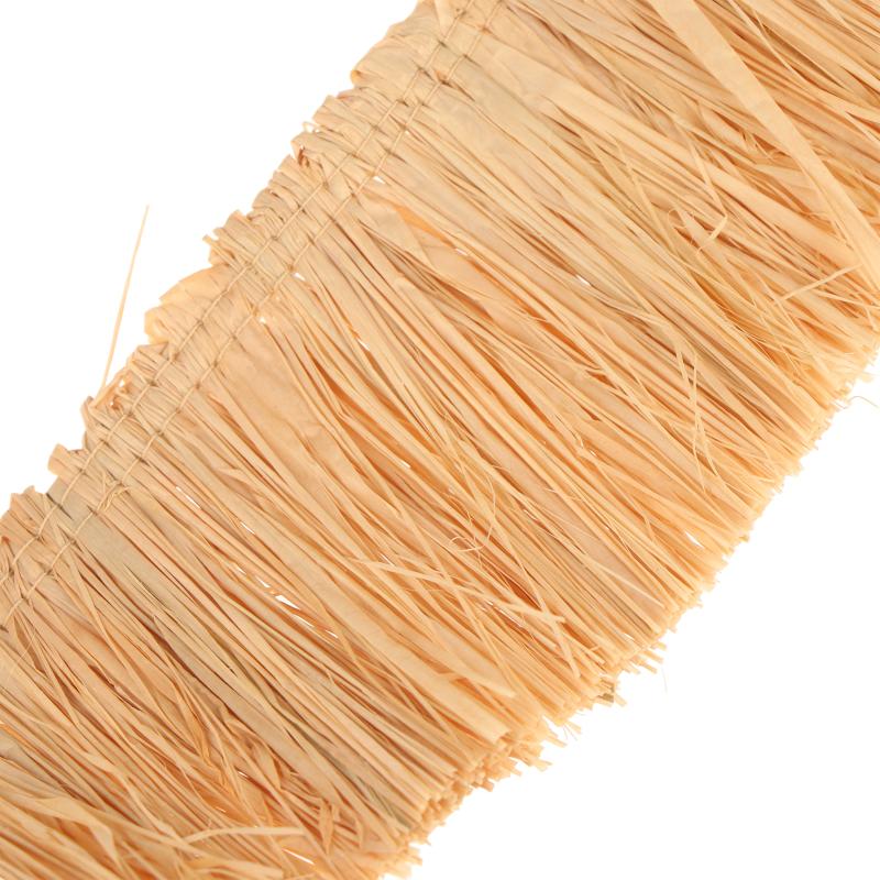 Suministro Natural para el Hogar Adorno para Casa de Huéspedes Borlas de Paja Guirnalda de Hierba Lafite Decoración de Pared de Fondo Adorno de Flecos de Yute