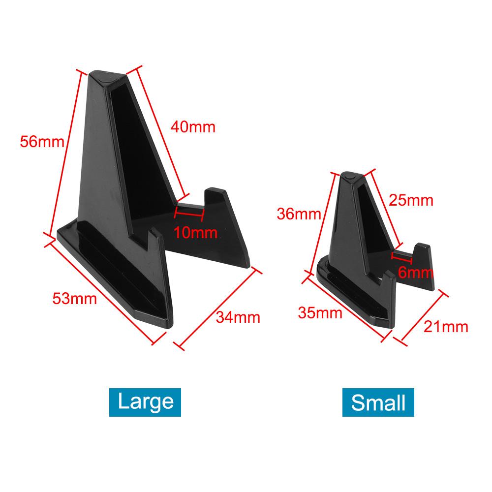 10pcs Postcard Display Medal Shelf Collection Coin Storage Rack Mini Coin Display Easel Holder S/L Acrylic Stands