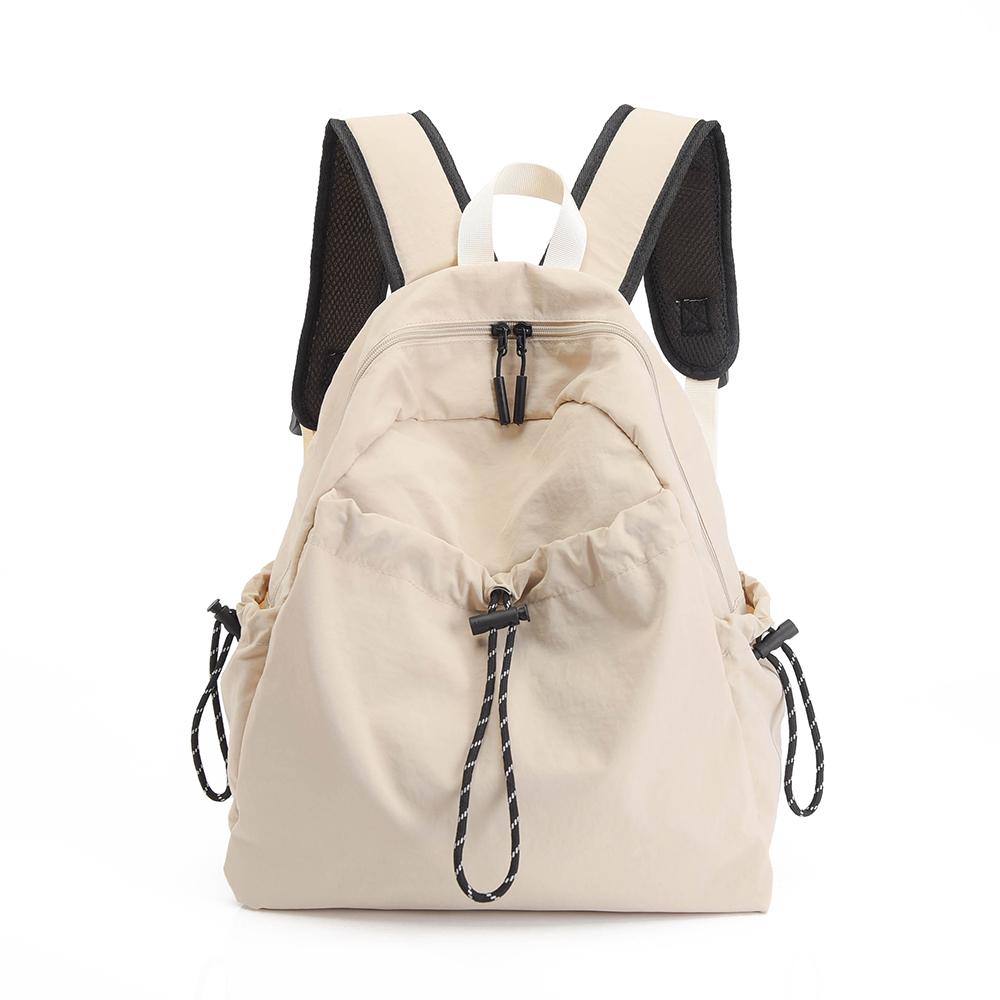 Women's Nylon Backpack Middle School Student Schoolbag Large Capacity Campus Lightweight Travel Bag