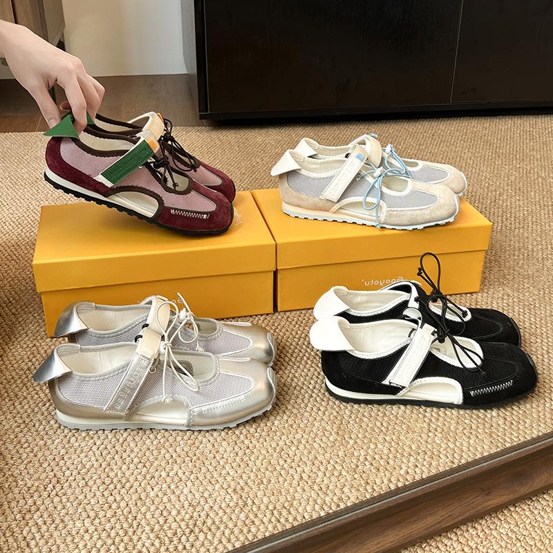 Fashion Summer Running Shoes 2025 New Fashion Retro Casual Flats Sneakers Comfortable Soft Sports Sandals Walk Lady Shoes Mujer Zapatos