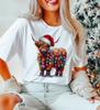 New T-Shirt Christmas Cow Shirt - Cow Lights Shirt - Cow Lover Shirt - Xmas Cow