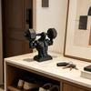 Figurka svalovce 3D tisk, matná černá, realistický model svalové postavy pro vzpírání se stabilní základnou, dekorace do posilovny pro muže, dárek pro fitness