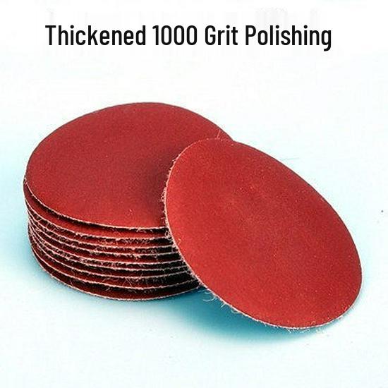 5-Inch Self-Adhesive Flocked Sandpaper Discs for Pneumatic Grinder - Perfect for Sanding, Polishing, and Woodworking Furniture.