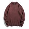 Men S Plus Size Long Sleeve Half Zip Turtleneck Casual Knit Sweater