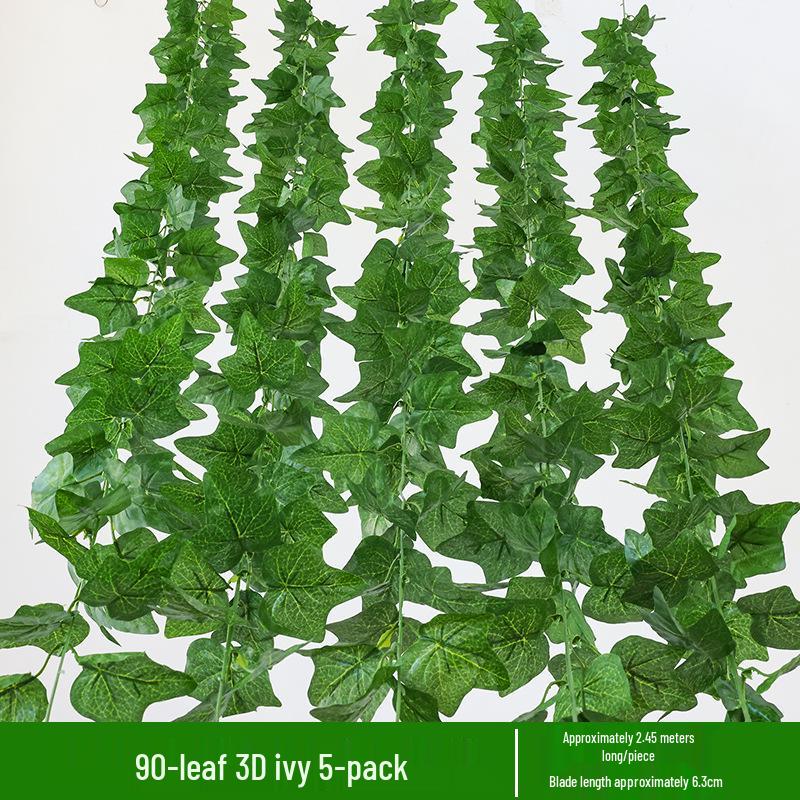 Artificial Green Leaf Grape Vine with Grape Leaves for Ceiling Decoration