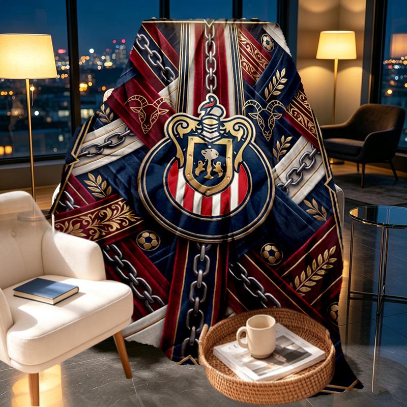 Club Deportivo Guadalajara Print Blanket - Soft & Comfortable, for Bedroom, Travel, Sofa, Home Decoration - Birthday Christmas Gift for Friend