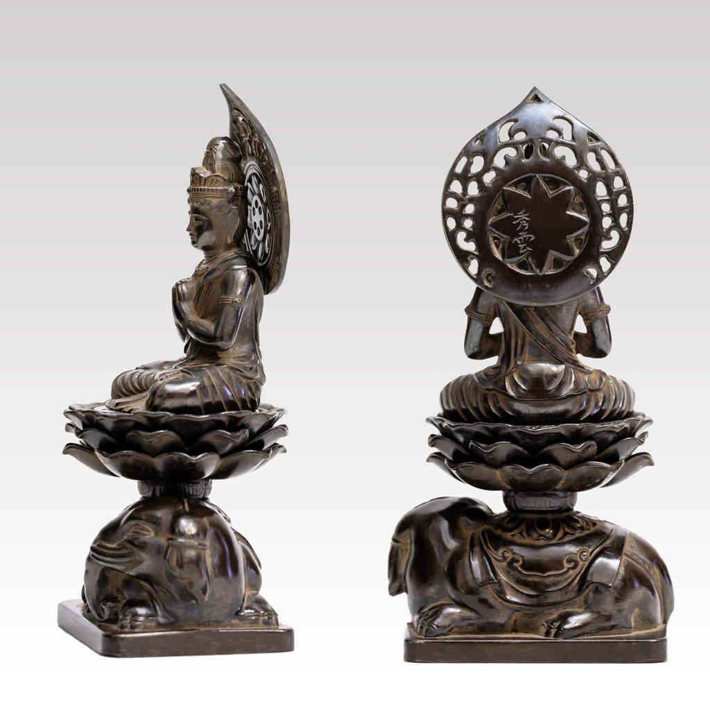 Buddhist Statue Fugen Bodhisattva 15cm Makita Shuun Original Model In the Years of the Dragon and Zodiac Guardian Deity Zodiac Takaoka Copperware