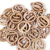 Digital Small Wooden Card Carvings Pendant Suitable for Decorating Living Room