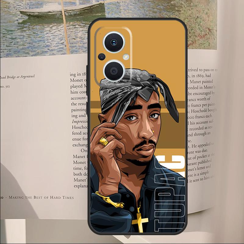

Чехол с изображением рэпера T-Tupac Shakur для OPPO Reno 7 8 Lite 11F 12F 13F 14F 10 11 12 13 14 Pro, Чехол для OPPO Find X6 X8 X9 Pro OPPO Reno11 F