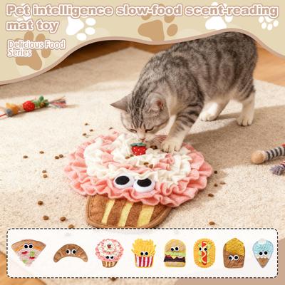 Delicious Food Series Pet Sniffing Mat, An Educational Slow-Feeding Sniffing Pad Suitable For Small  As A Play And Sniffing Toy