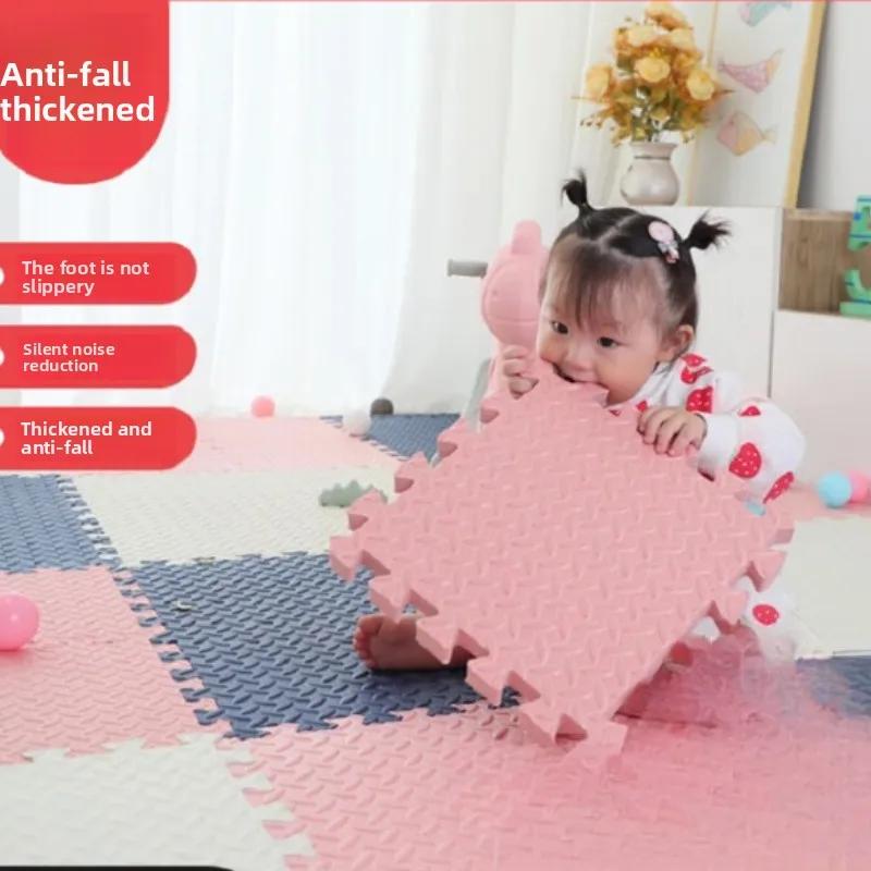 6 Pieces 2.5cm Thick Patchwork Mat Soft Foam Crawling Pad Babies Anti Slip Anti Fall Floor Children's Educational Puzzle Games