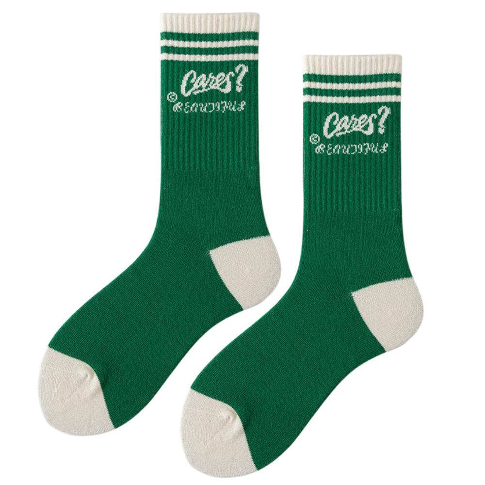 

Харадзюку Гольфы средней длины Японский стиль Осень Зима Спортивные носки Для женщин Мужчин B