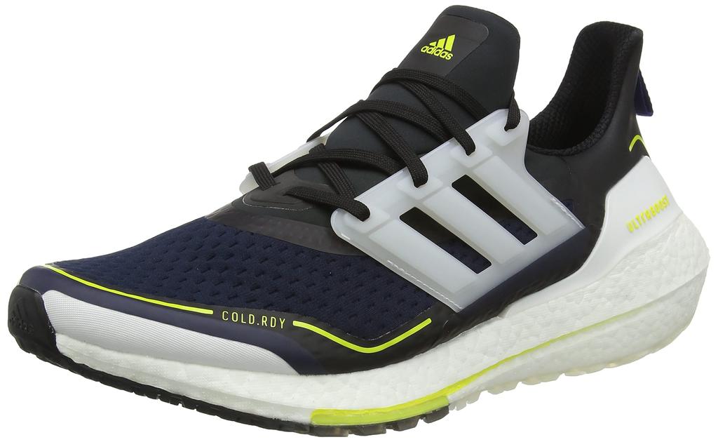 Adidas Ultra Boost 21 Rdy BTE58 Running Legend Yellow Size Cm Men's Cold. Shoes, Ink/Crystal White/Acid (S23893), 26.0