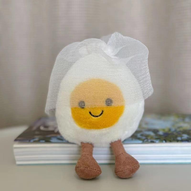 Soft Boiled Eggs Fashion Creative Wedding Pendant And Lovely Smile Happy Doll Wedding Gifts Home Decoration Holiday Kids Gift