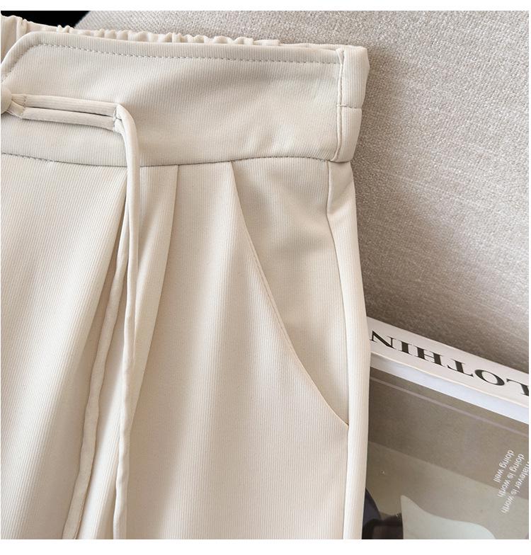 Plus Size Women's High-Waisted Loose Straight-Leg Pants for Spring and Summer