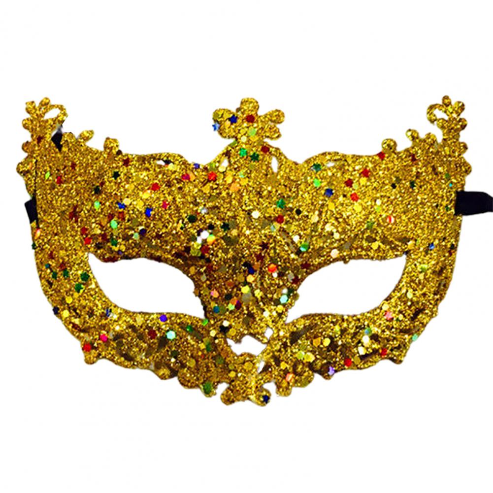 Halloween Women Fashion Cosplay Eye Masks Masquerade Carnival Fancy Mardi Shinny Ribbon Christmas Party Women Face Masks