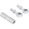Alternator Tensioning Rod , 2 1/2in Adjustable Tensioning Rod Stainless Steel Alternator Bracket Accessories Fit for SBC BBC 350 454 Engine , Engine