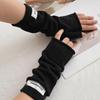 Long Fingerless Mittens Women'S Winter Warmer Gloves  Arm Sleeves Casual Goth Wrist Sleeves Christmas Glove