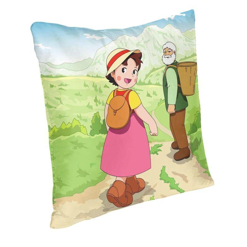 Federa Cuscino Stampa Anime Heidi Ragazza delle Alpi Peter Nonno Federa Cuscino da Lancio Federa Cuscino Soggiorno Decorazione per la Casa