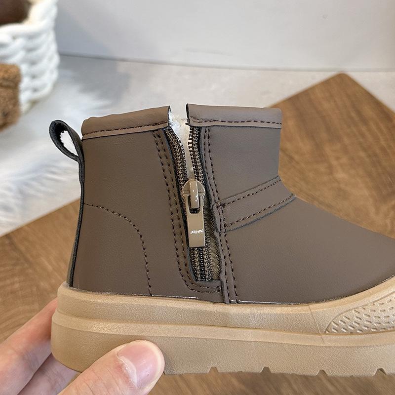 Kids' Cartoon Snow Boots 2025: Warm, Waterproof, Non-Slip Winter Cotton Shoes with Velvet Lining