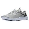 Li Ning Light Feather Cushioning Slip Resistant Abrasion Resistant Low Top Casual Running Shoes Men's Gray ARST019-3