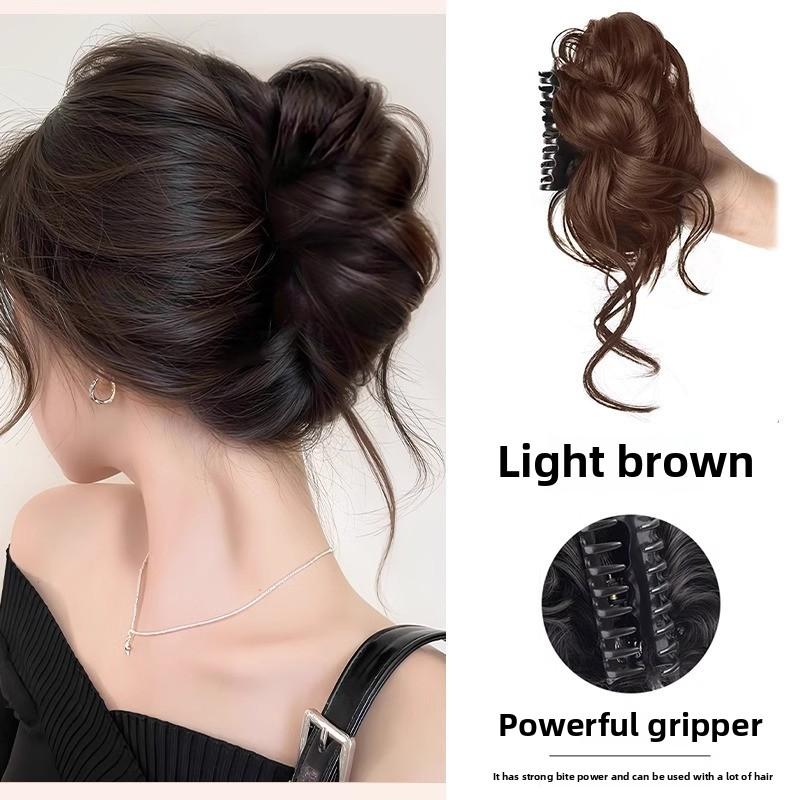 

Элегантная женская заколка для волос из термостойкого синтетического волокна в стиле конского хвоста - подходит для естественного моделирования и прочной фиксации, головной убор для свадеб