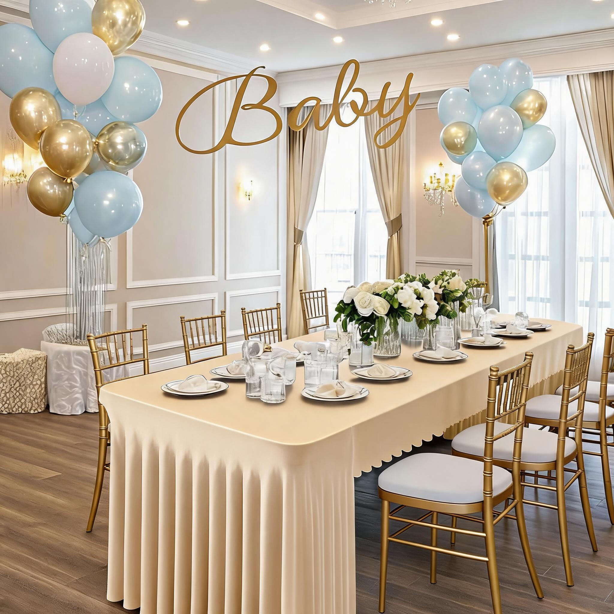 Spandex Open Back Tablecloth, Elastic Fitted Stretch Tablecloth, Washable Polyester Table Cover Skirt for Wedding Banquet Party 4FT 76x122cm