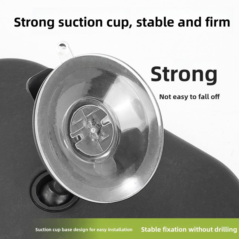 Universal Suction Cup Rearview Mirror, Round & Square Styles, HD Anti-Glare, Strong Suction, Easy Installation, Fit Most Cars.