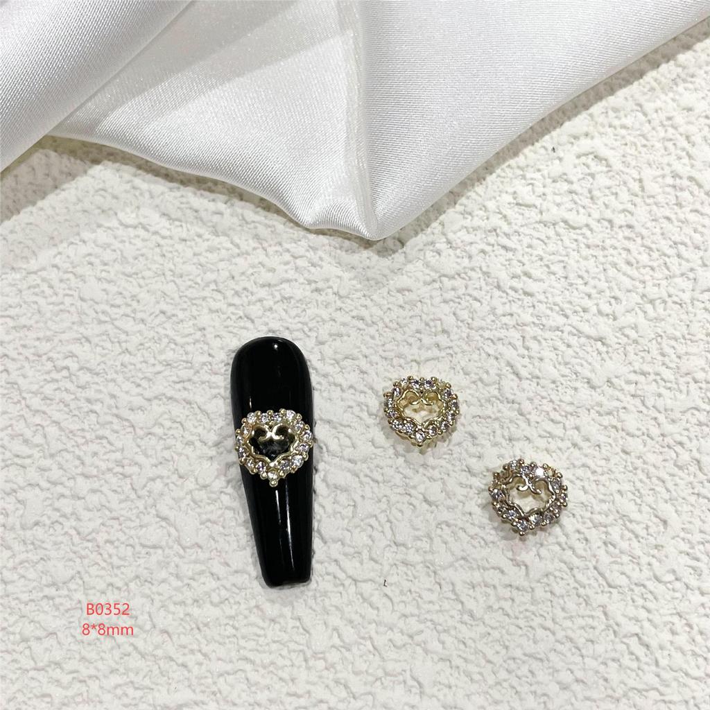 Celebrity Alloy Light Luxury Sparkling Zircon Nail Art Jewelry – DIY Micro-Inlaid Versatile Nail Accessories
