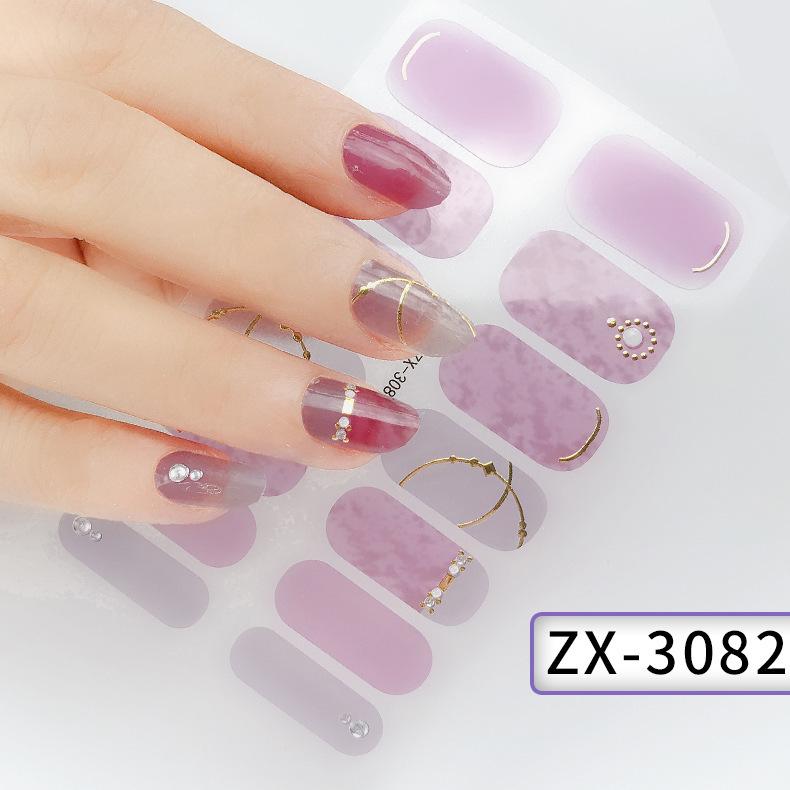 Three-dimensional Waterproof No-bake Gel Nail Varnish Film All Stick Japanese and Korean Wind Spring and Summer Nail Film Paper Nail Film Paper