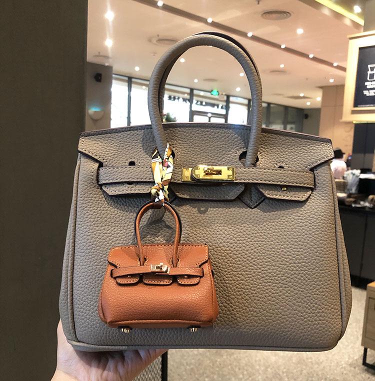 Modă H Mini Birkin Căști Bluetooth & Portofel Monede Breloc Charm