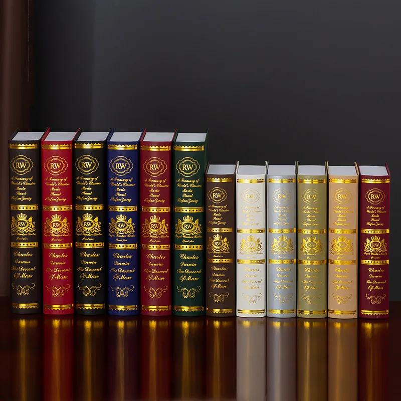 12pcs/set Vintage Fake Book Model Ornament Simulation Book Decoration Photography Book Props Household Study Room Decoration