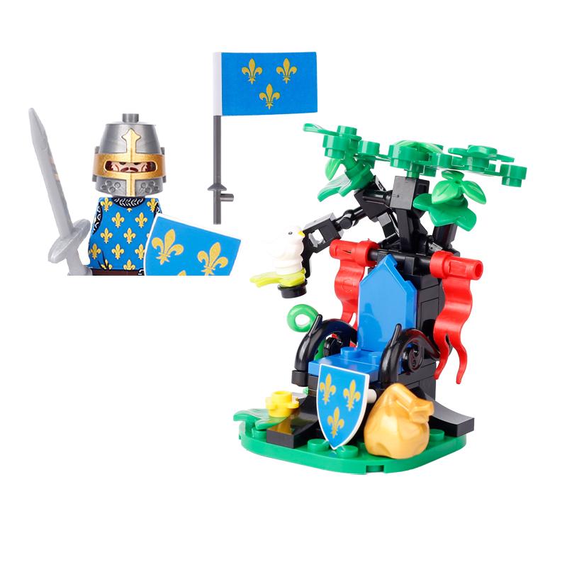 MOC Medieval Castle Building Blocks Set House Bedroom Table Furniture Kitchen Knight Witch Wizard Halloween Skeleton Brick Toys
