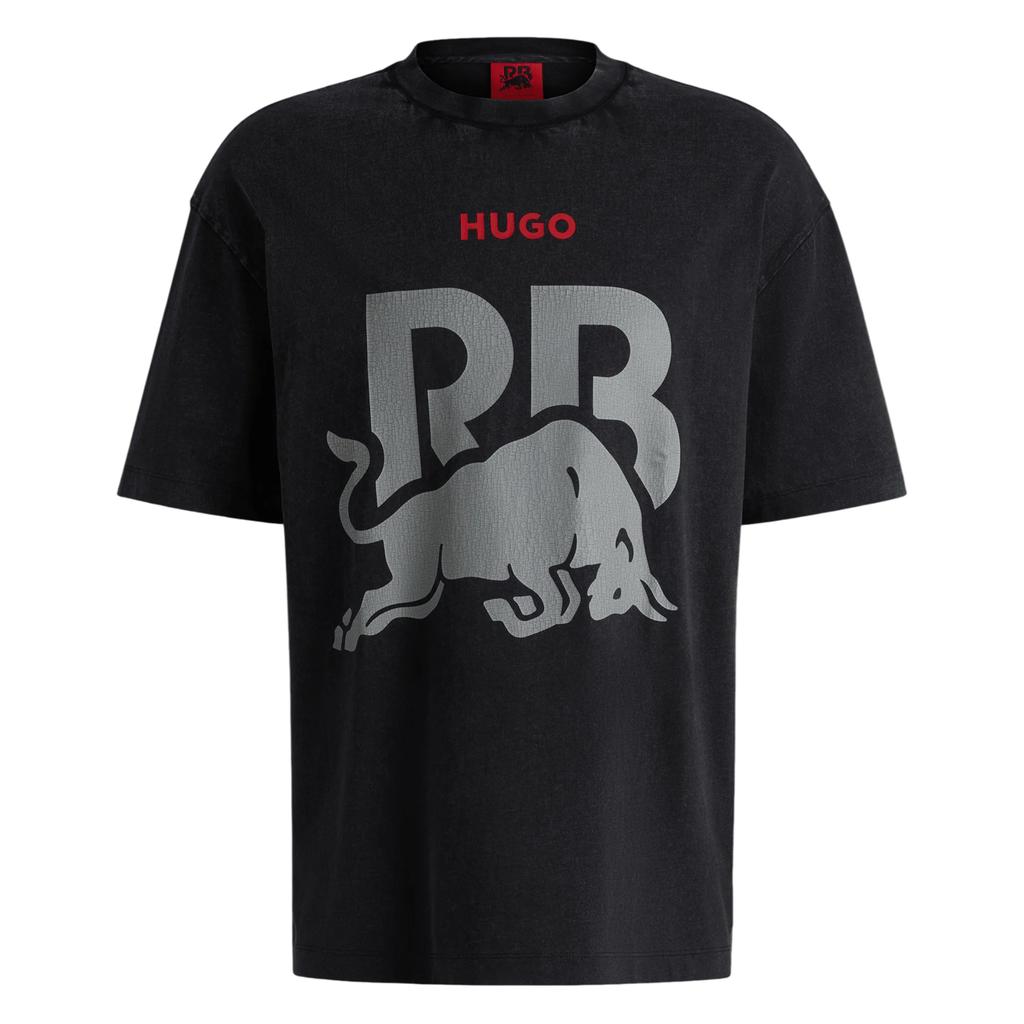 Hugo Unisex Adult RB F1 Racing Graphic Print Oversized T-Shirt