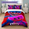Poppy Playtime Stampa Set Copripiumino 3 Pezzi 1 Copripiumino e 2 Federe Biancheria da Letto Morbida per Camera da Letto Domestica