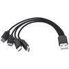 4 Port USB C PD Splitter Cable Short Cord 5V USB A C To Type C Multiple Charging Cable 4 In 1 Micro USB Splitter Adapter Cable