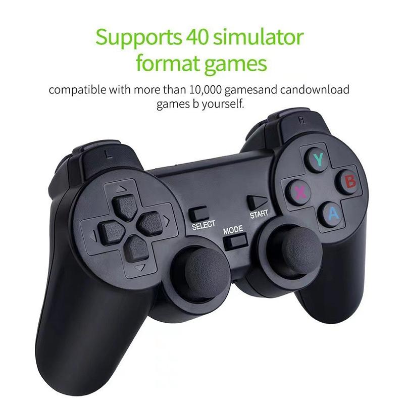 Video Game Console 2.4G Double Wireless Controller Game Stick 4K 10000 Games 64Gb Retro Games For Ps1/Gba Boy Christmas Gift