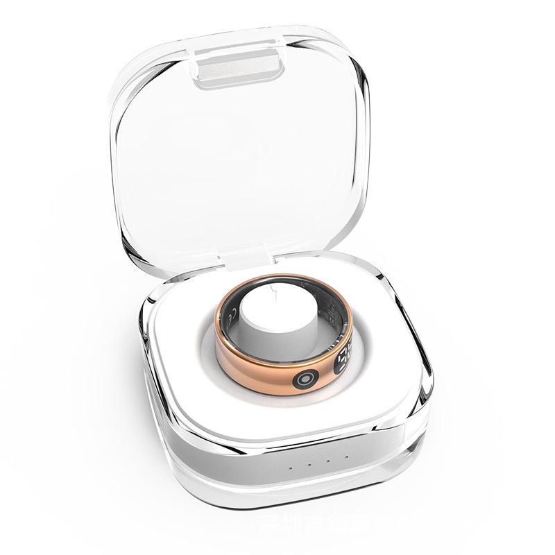 Touchscreen Smart Ring: Heart Rate, Blood Oxygen, Sleep, Exercise Tracking, E-book, Remote Photo, Magnetic Fast Charging - Douyin/TK Compatible