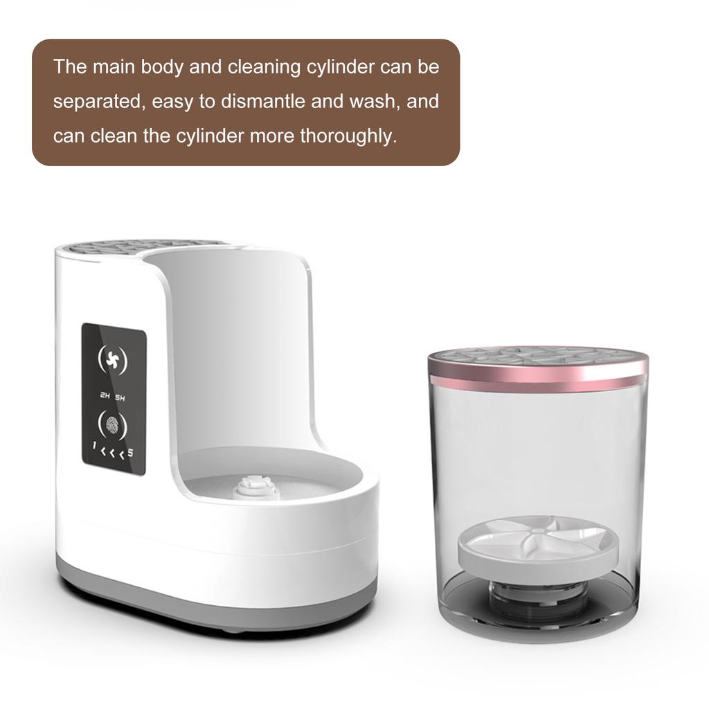 Electric Makeup Brush Cleaner Machine Automatic Cosmetic Brush Cleaning Device for All Sizes of Beau