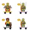 Children's Toy Kf6196 Ninja Turtle Da Vinci Building Blocks Abs Plastic Non-electric Diy
