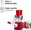 NEW Vegetable Cutter & Slicer Manual Kitchen Cheese Chopper Machine With 3 Sharp Drums Multifunctional Garlic Potato Shredder