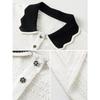 Women's Color Block Polo Collar Short Sleeve T-Shirt