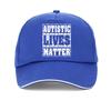 Lustiger Autistisches Leben Zählt Unisex Hut Autismus Bewusstsein Baseballkappe Grafikdruck Männer Frauen Outdoor Sonnensnapback Hut Gorras