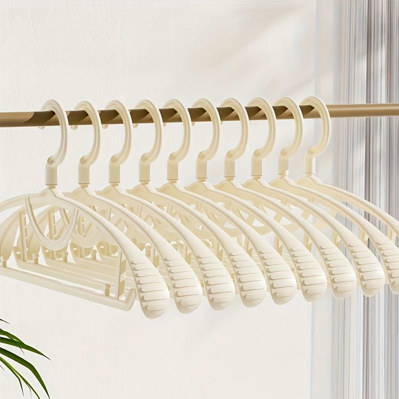 10Pcs Non Slip Thickened Clothes Hanger for Home Use, Seamless Clothes Rack, Wide Shoulder Clothes Hanger